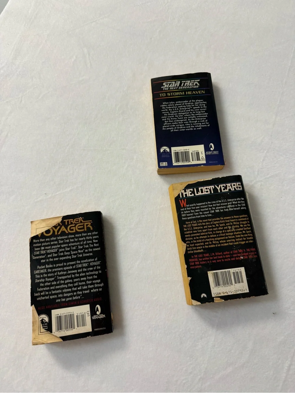 Star Trek Paperback Book Bundle - Black/Yellow Covers